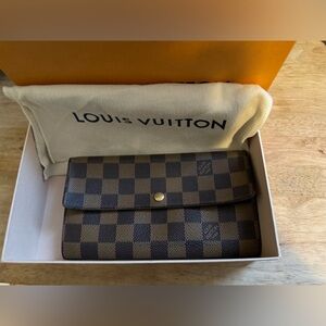 Louis Vuitton Brown Checkered Wallet